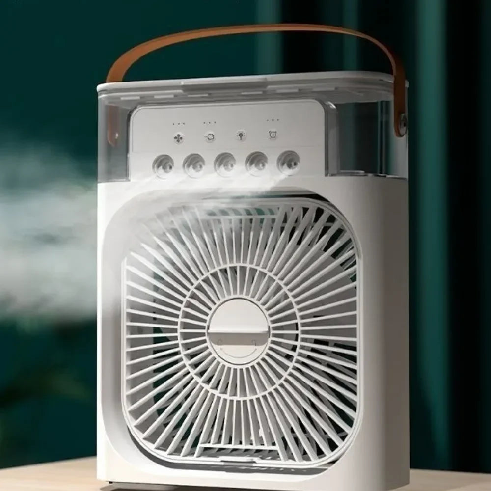 Portable 3 In 1 Fan AIr Conditioner Household Small Air Cooler LED Night Lights Humidifier Air Adjustment Home Fans Dropshipping