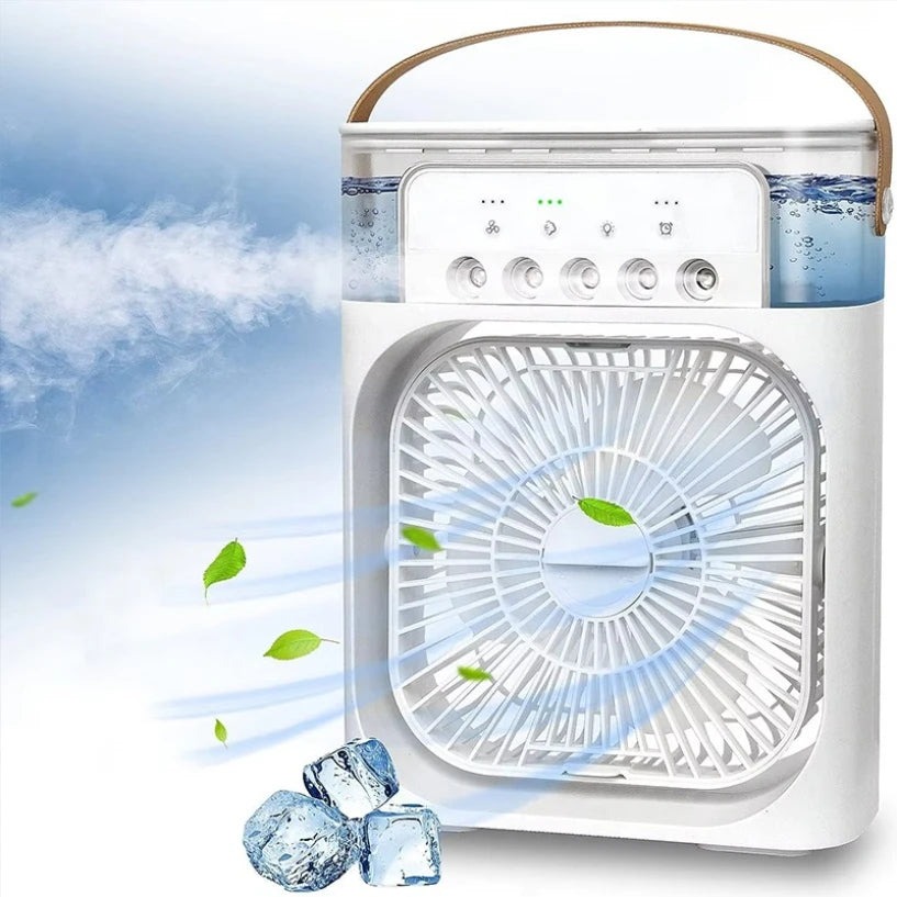 Portable 3 In 1 Fan AIr Conditioner Household Small Air Cooler LED Night Lights Humidifier Air Adjustment Home Fans Dropshipping