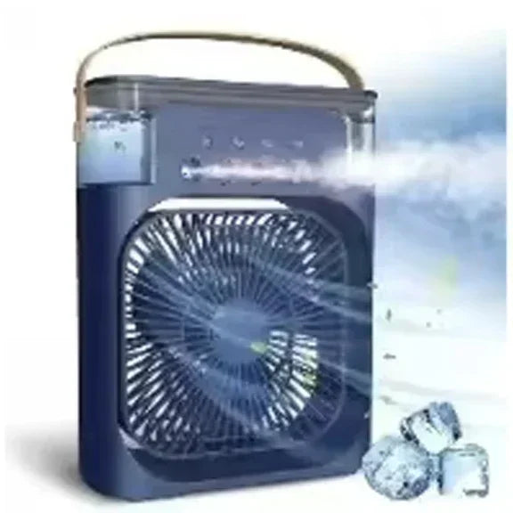3 In 1 Portable Air Adjustment Humidifier Fan AIr Conditioner Household Small Air Cooler LED Night Lights Home Office Fans